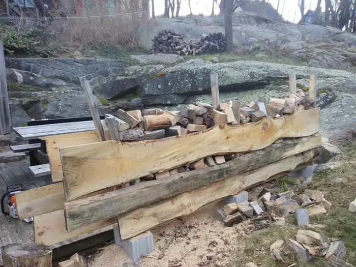 an example of cut firewood